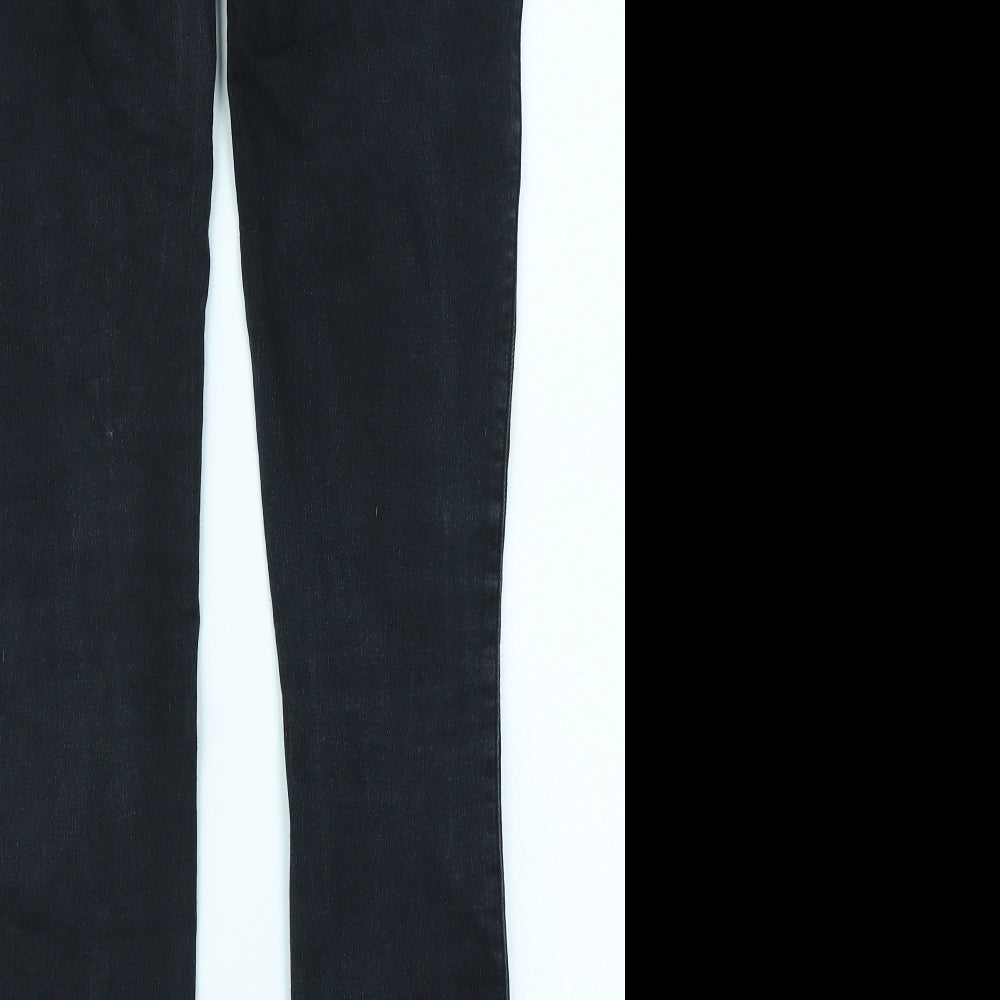 Denim Co Womens Black Denim Jegging Jeans Size 6 L28 in