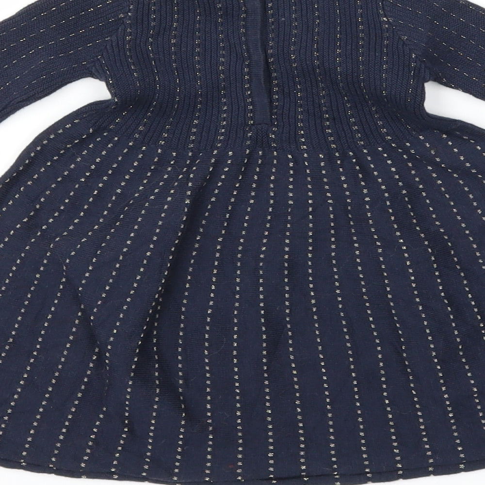 molo Girls Blue Fit & Flare Size 9-12 Months
