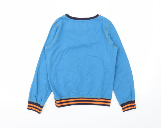 TU Boys Blue Animal Print Basic T-Shirt Size 10-11 Years