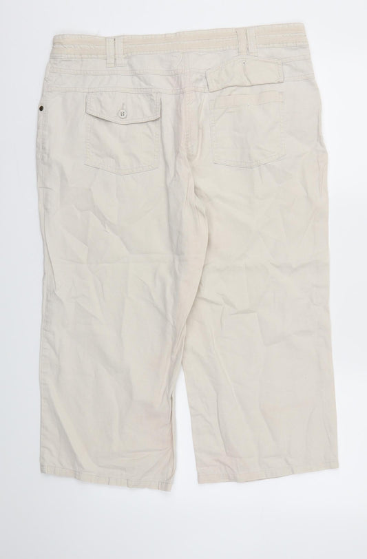 TU Womens Beige Trousers Size 16 L21 in