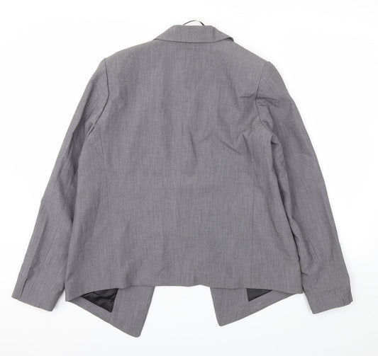 Boohoo Womens Grey   Jacket Blazer Size M