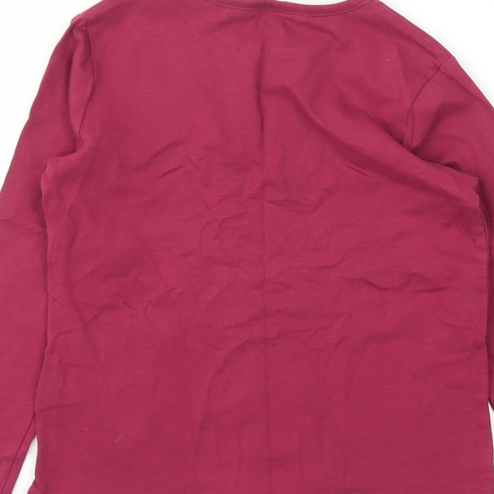 George Girls Purple Basic T-Shirt Size 7-8 Years