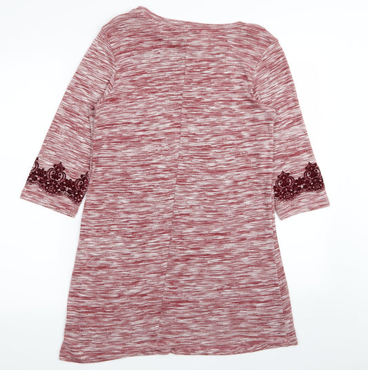 Asda George Womens Red   T-Shirt Dress  Size 10