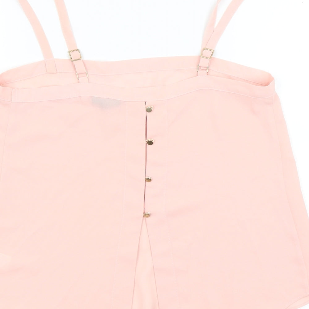 Womens UK Size 8 River Island Pink Basic Blouse