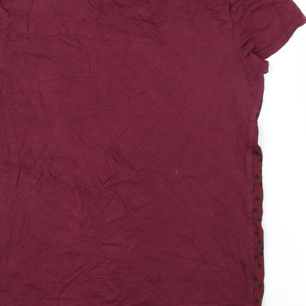 Womens UK Size 8 Topshop Purple Basic Blouse