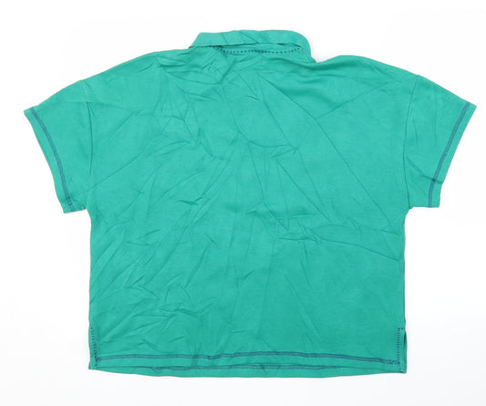 Womens UK Size 14 NEXT Green Basic T-Shirt