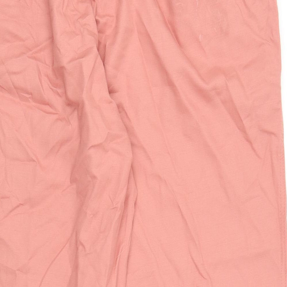 Womens UK Size XL Gap Regular Fit Capri Pink Trousers