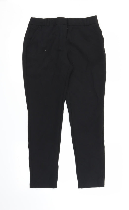 Womens UK Size 8 Primark Regular Fit Black Trousers