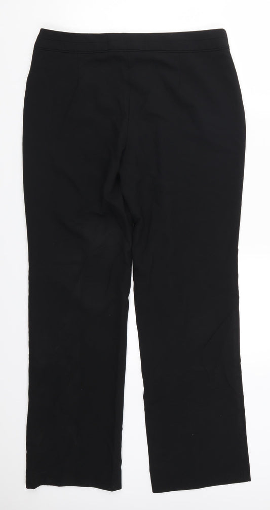 F&F Womens Black Trousers Size 12 L30 in