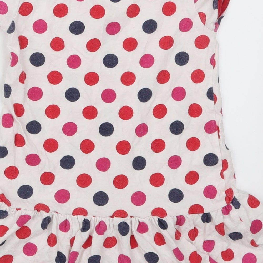 George Girls Red Polka Dot Skater Dress Size 18-24 Months - Blue