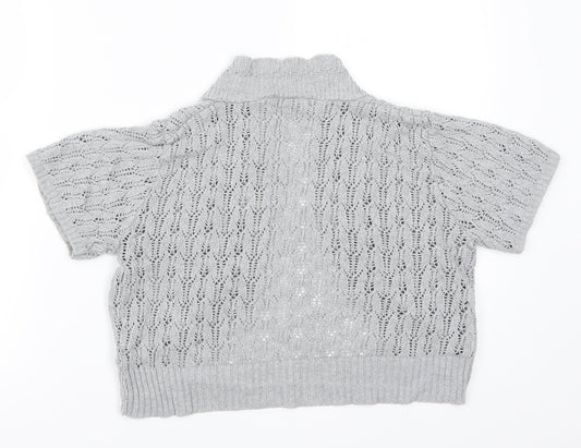 Preworn Womens Grey Cardigan Jumper Size M