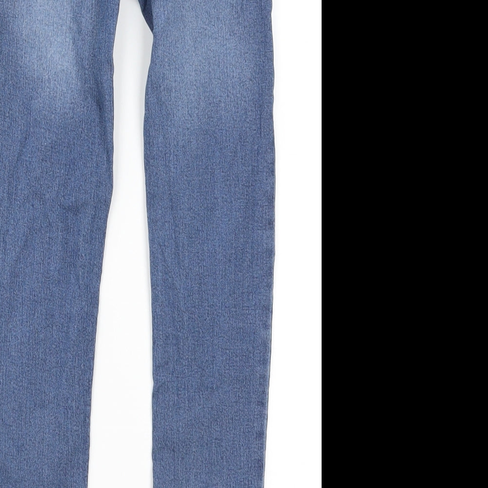Denim Co Girls Blue Denim Jegging Jeans Size 9-10 Years - Distressed Look