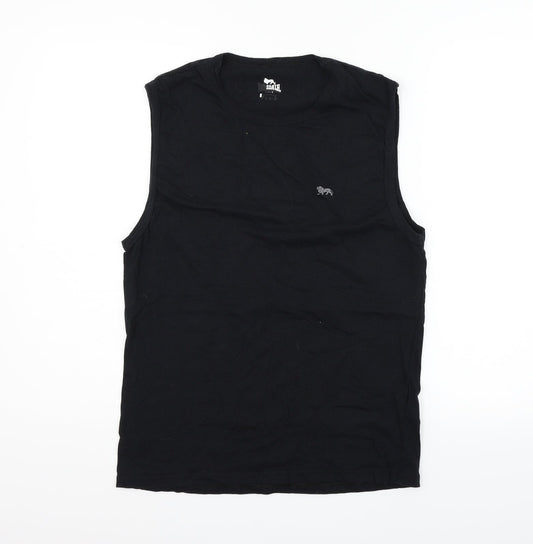 Womens UK Size L Lonsdale Black Basic Tank