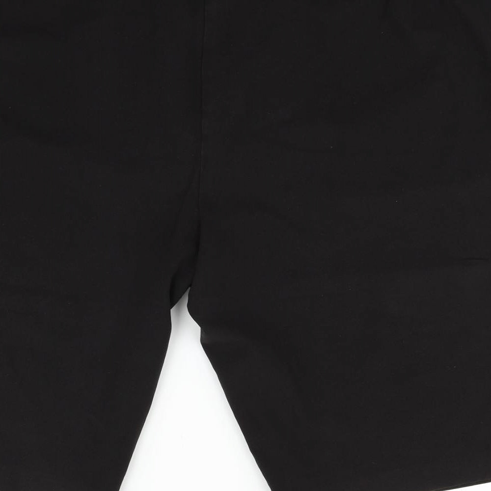 Simply Be Mens Black Houndstooth Chino Shorts Size 26