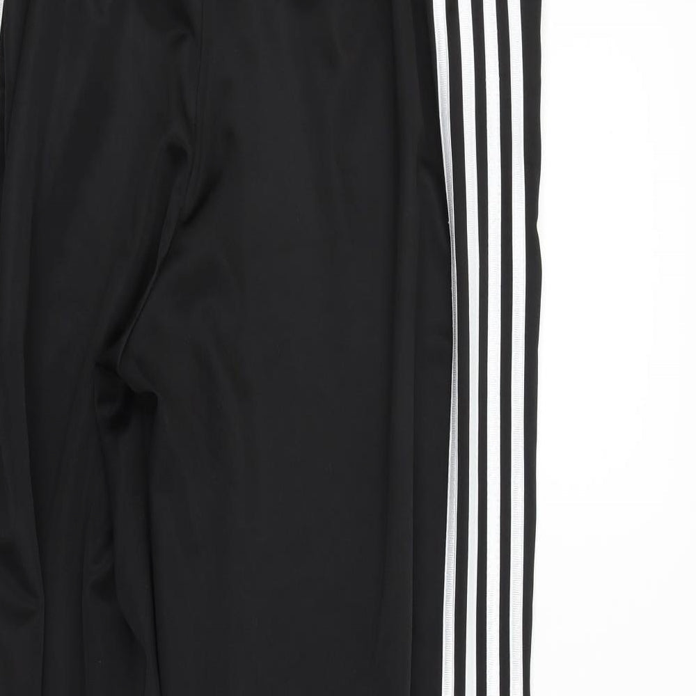 Mens UK Size 39 in Striderr Regular Fit Jogger Black Trousers