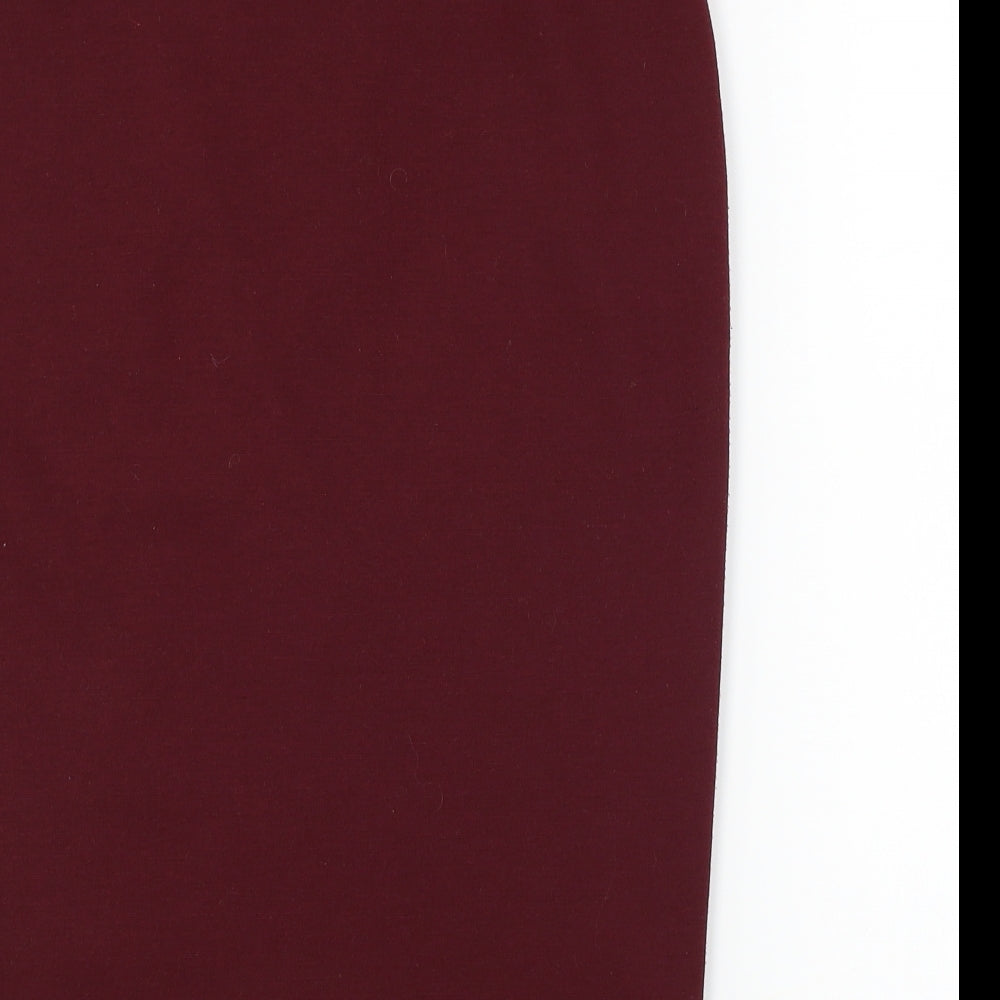 Brand and care label for Atmosphere women’s pink bandage skirt, size UK 8