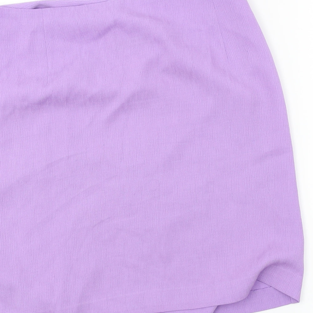 isabella Womens Purple A-Line Skirt Size 32 in