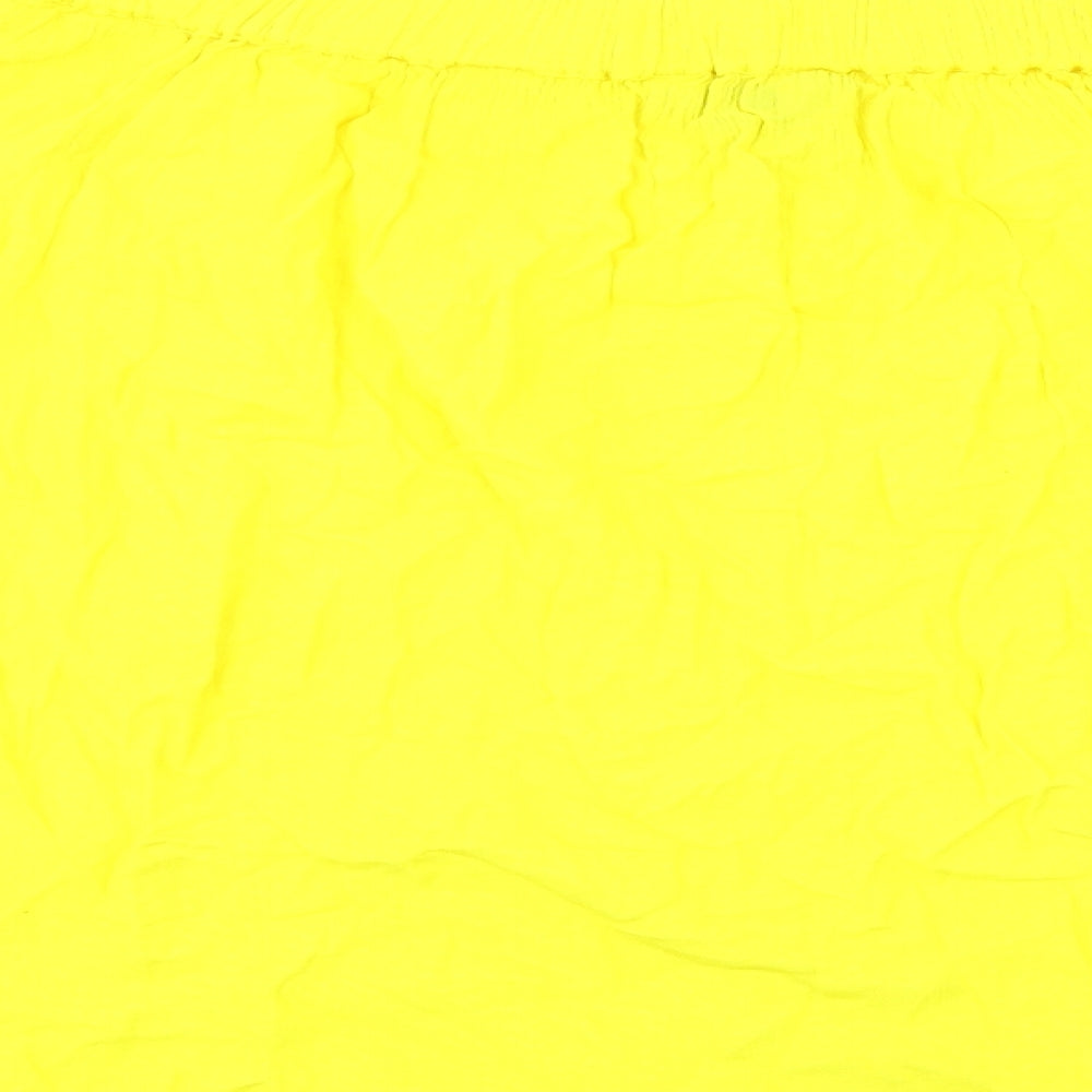 F&F Womens Yellow Floral Basic Blouse Size 8