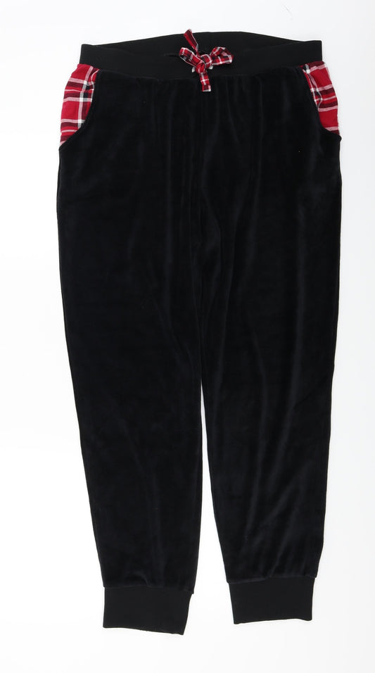 Womens UK Size 16 Matalan Regular Fit Black Trousers