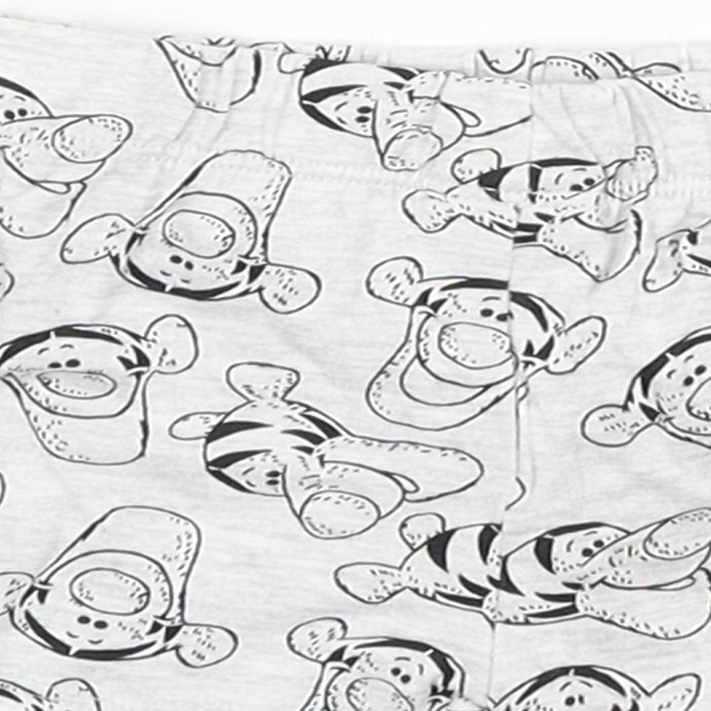 Disney Baby Baby Grey Cropped Trousers Size Newborn - Tigger