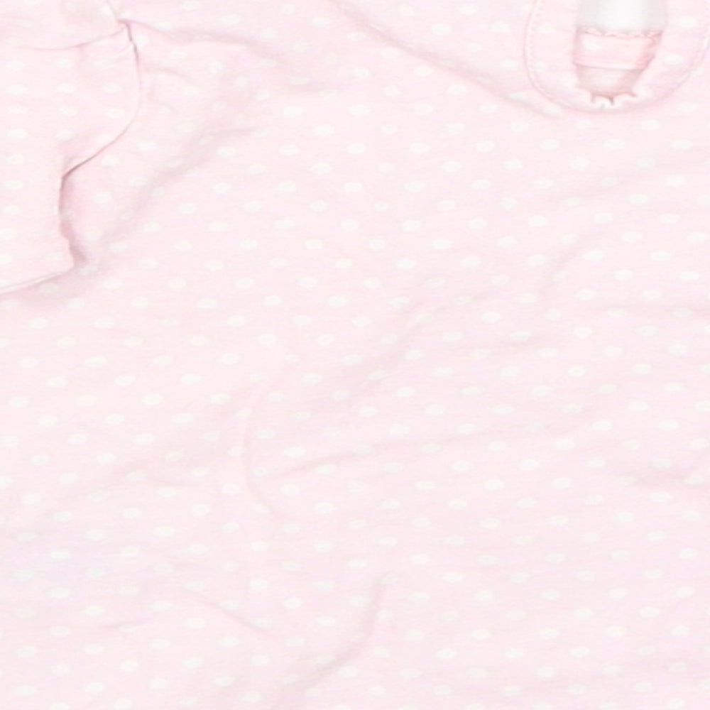Disney Baby Pink Polka Dot Basic T-Shirt Size 3-6 Months