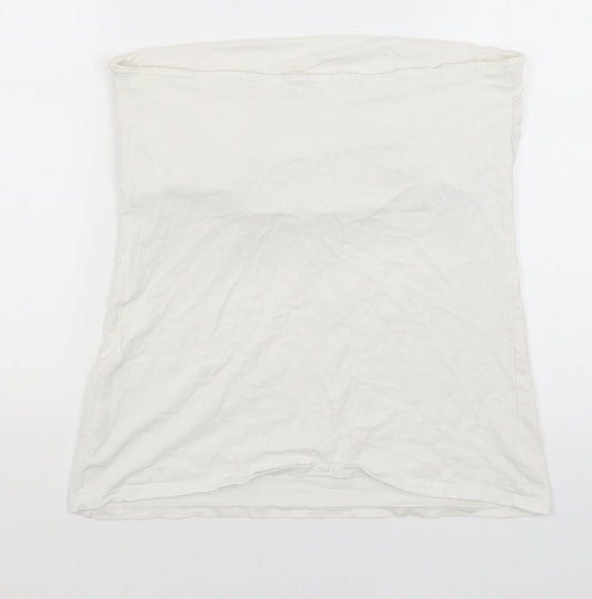 Papaya Womens White Basic T-Shirt Size 16