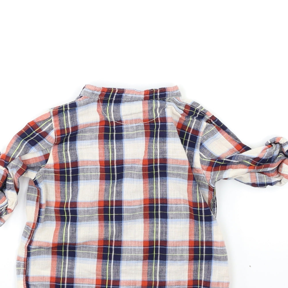 H&M Baby Beige Check Basic Button-Up Size 24 Months