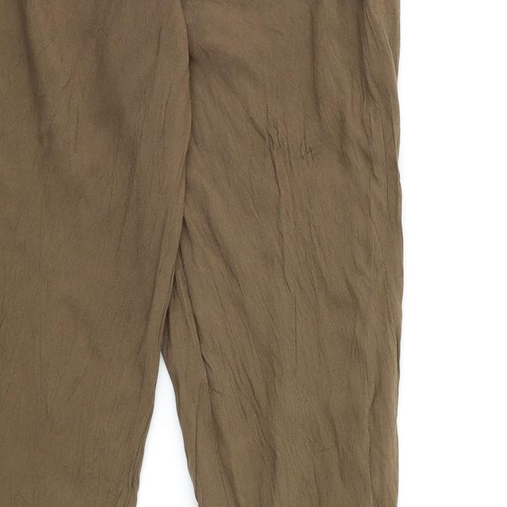 Womens UK Size 28 in Preworn Regular Fit Brown Trousers