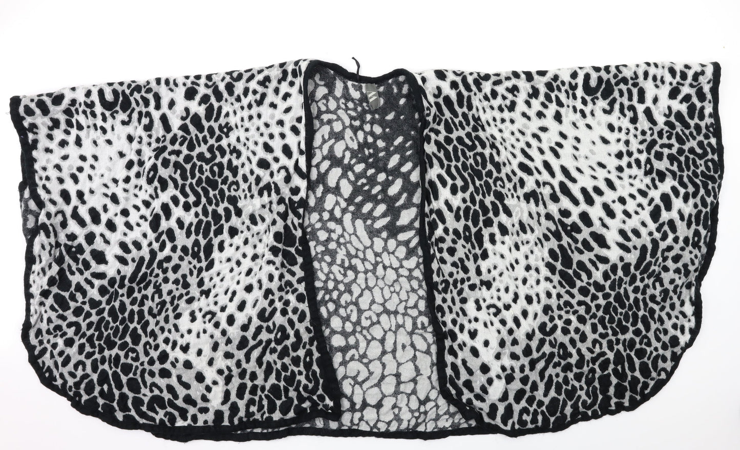 &Work Womens Grey Animal Print Shawl/Wrap