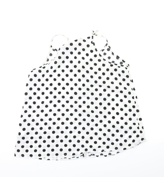 Womens UK Size 12 H&M White Basic Tank