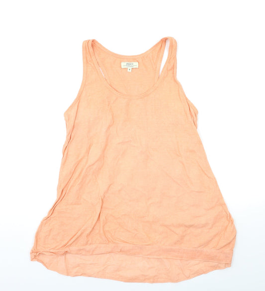 Womens UK Size 8 Papaya Orange Basic Tank