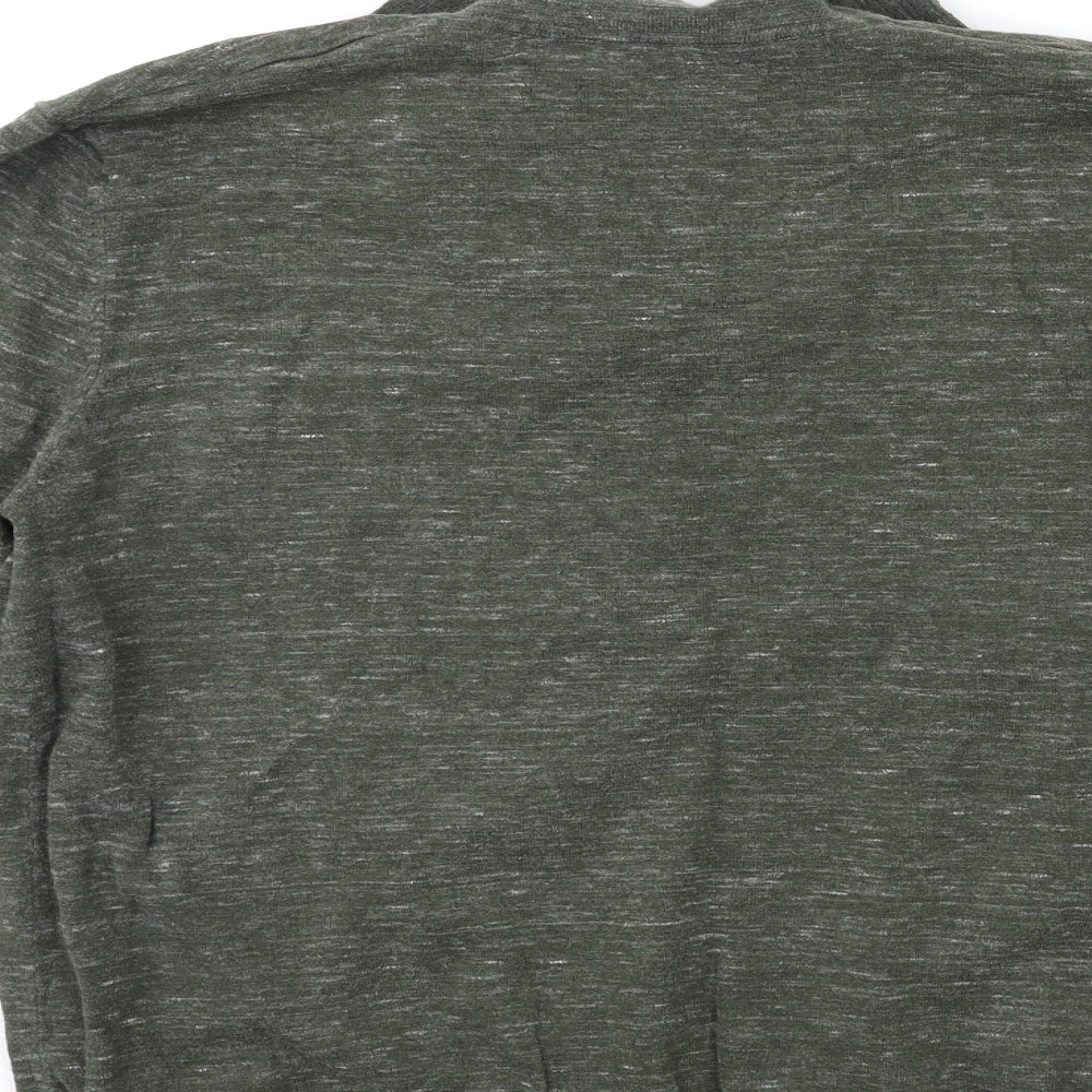 Easy Mens Green Knit Pullover Jumper Size L