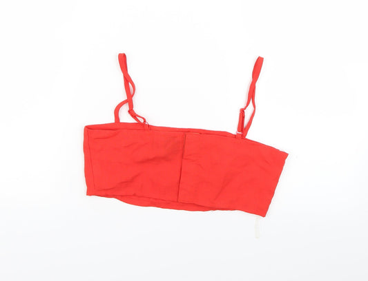 Womens UK Size 8 Lola May Red Cropped Tank