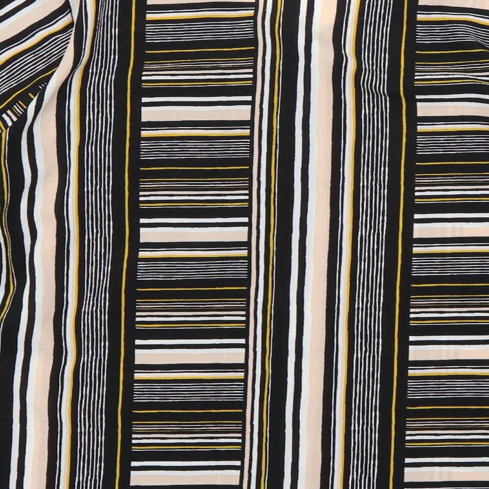 Papaya Womens Multicoloured Striped Basic Button-Up Size 12