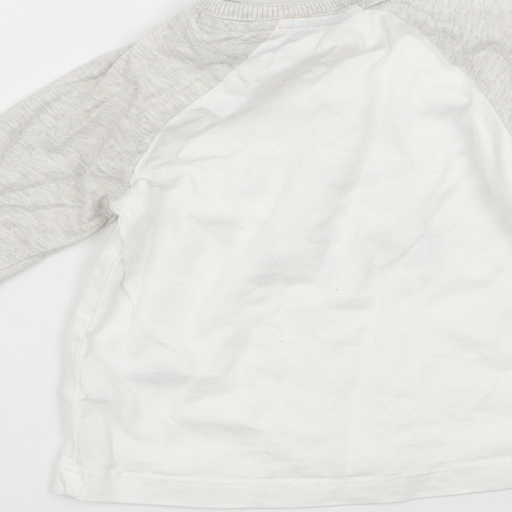 George Baby White Jersey Basic T-Shirt Size 0-3 Months - I Woke up Like this