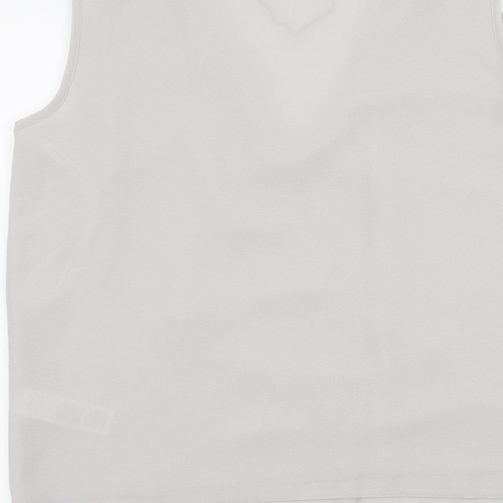 Womens UK Size 10 Dorothy Perkins Grey Basic Tank