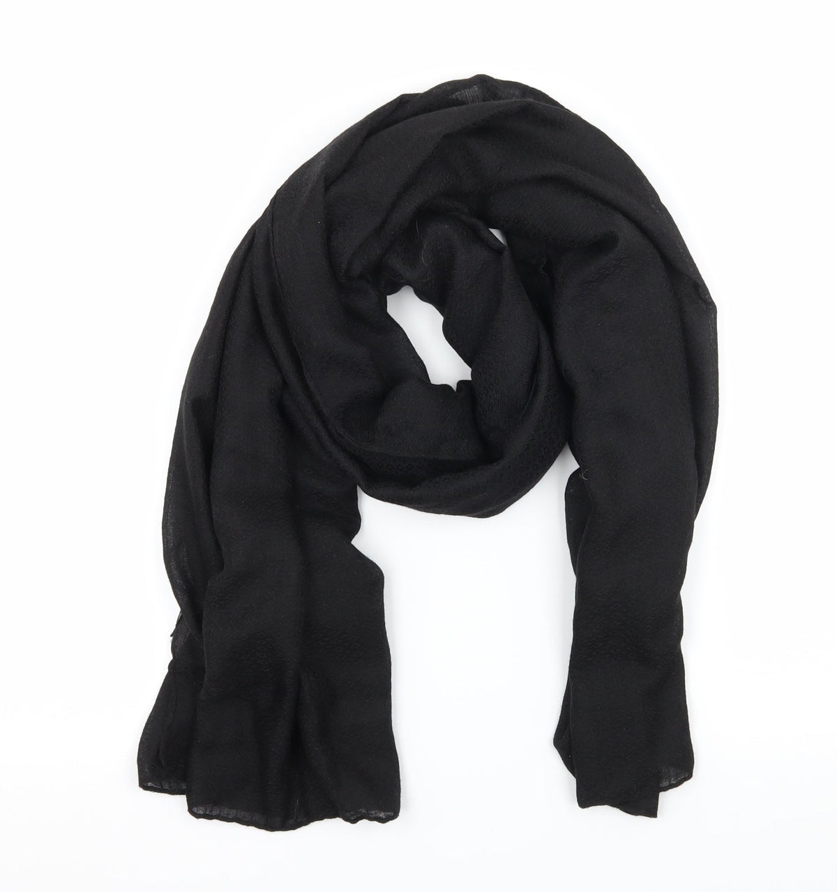 Preworn Womens Black Scarf