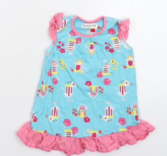 Ladybird Girls Multicoloured T-Shirt Dress Size 12-18 Months