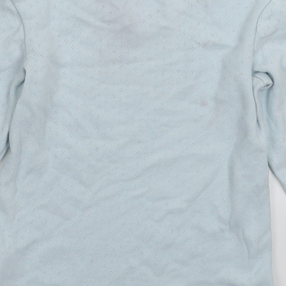 Marks & Spencer Boys Blue Pullover Jumper Size 6-7 Years