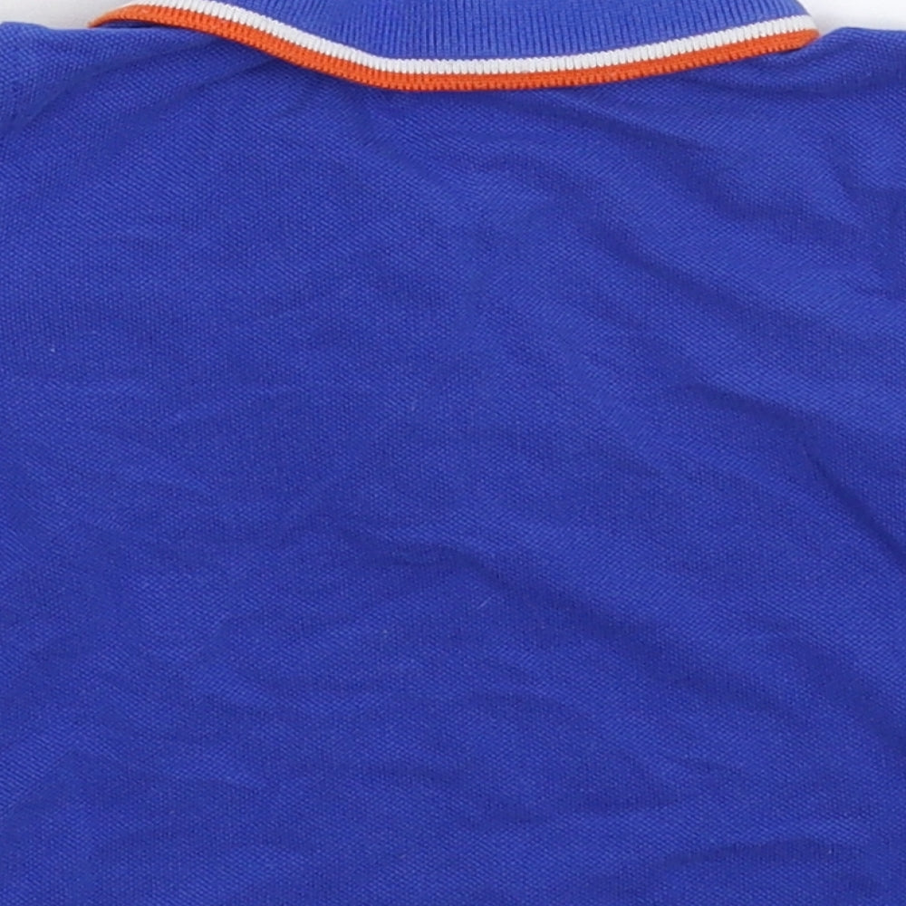 Mini Clun Boys Blue Basic Polo Size 9-12 Months