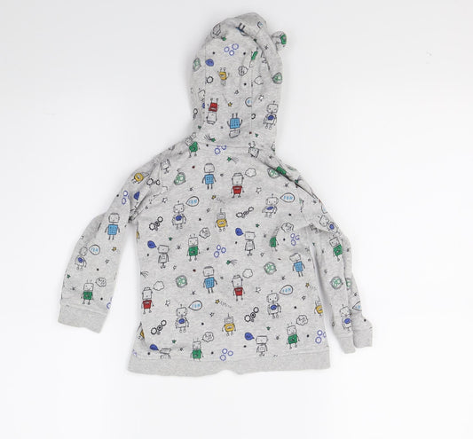 George Baby Grey Pullover Jumper Size 12-18 Months - SpaceMan Hoodie