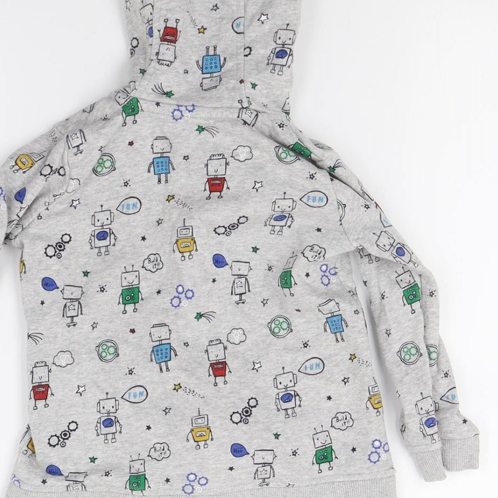 George Baby Grey Pullover Jumper Size 12-18 Months - SpaceMan Hoodie