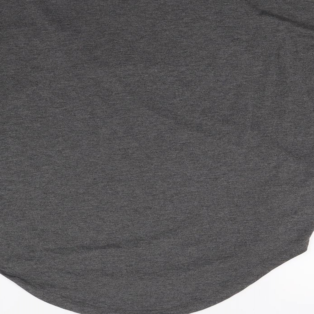 Womens UK Size 10 Peacocks Grey Basic T-Shirt