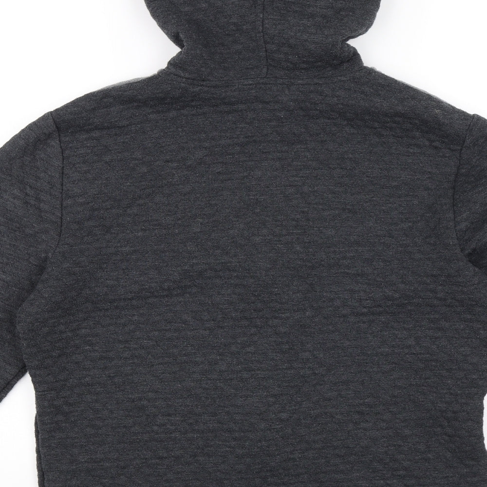 Topman Mens Grey Full Zip Hoodie Size S