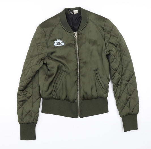 Womens UK Size 6 Divided Green Jacket