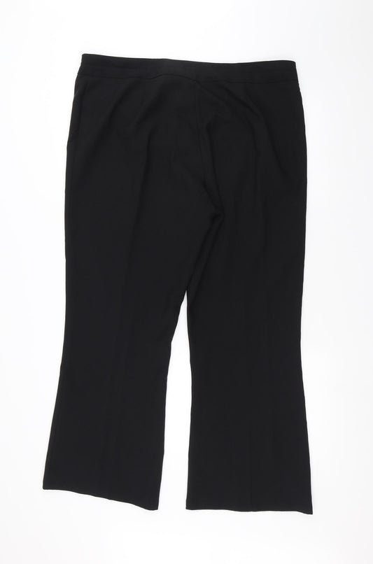 George Womens Black Trousers Size 18 L26 in