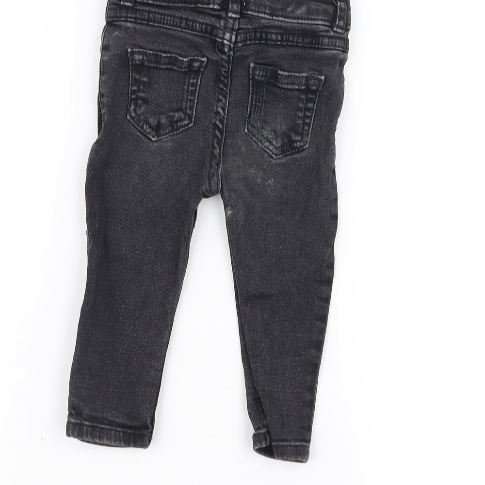 River Island Baby Black Jogger Jeans Size 6-9 Months