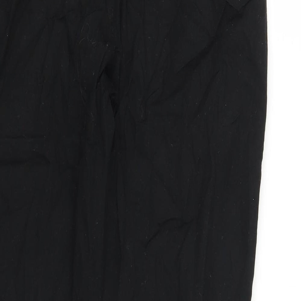 Womens UK Size 28 in Preworn Regular Fit Black Trousers