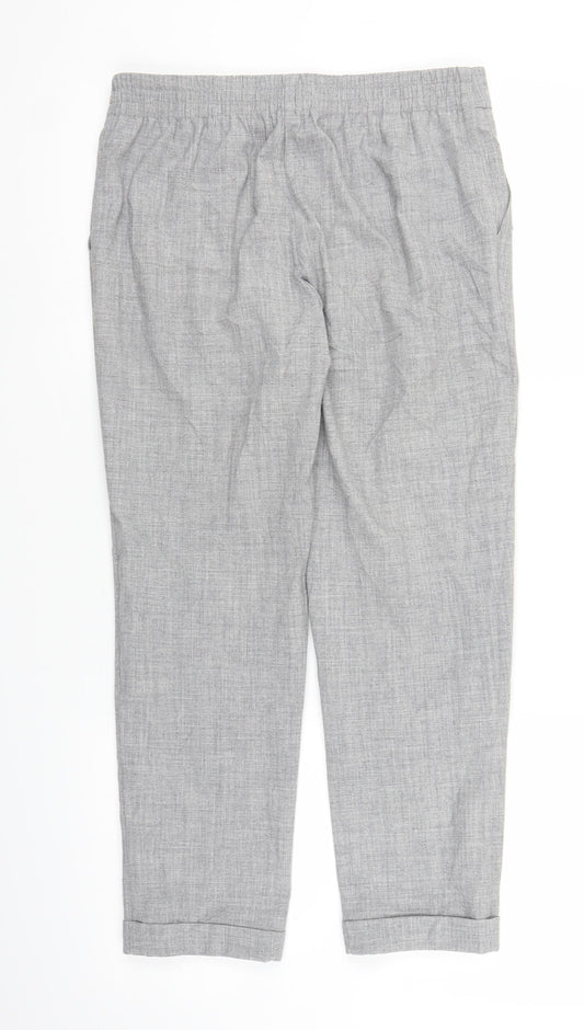 Womens UK Size 8 Papaya Regular Fit Capri Grey Trousers