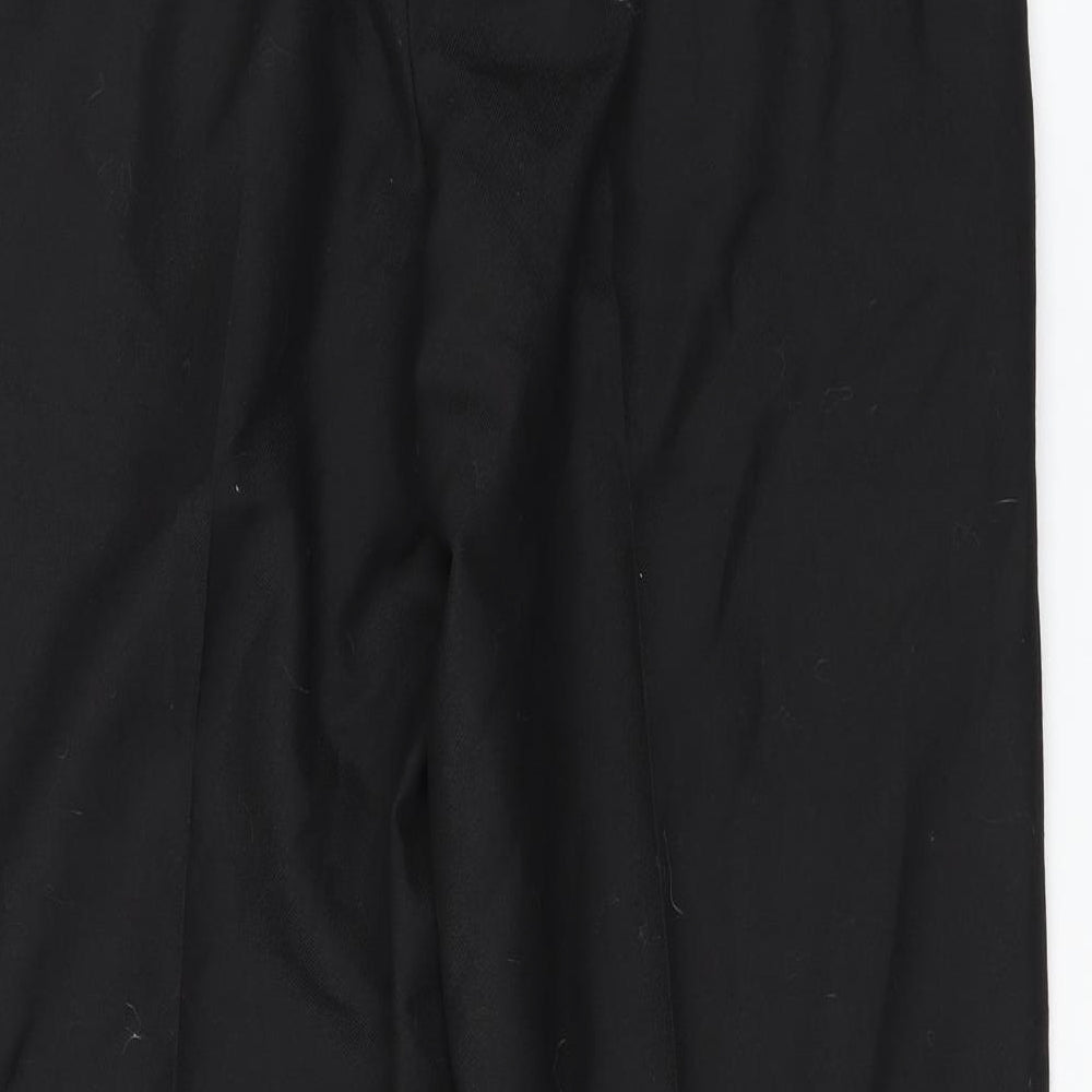 Mens UK Size 36 in Preworn Regular Fit Black Trousers
